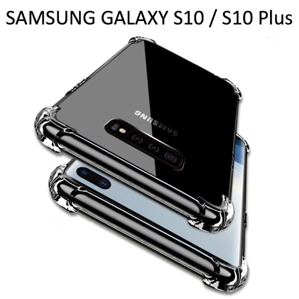 Samsung S21/S20/S10/S9/S8/S7 FE/Ultra/Plus -kuori - kestävä suojakuori Transparent S10+ / S10 Plus Samsung Galaxy