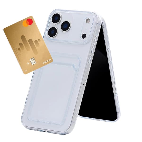 1SWEDEN kuori Iphone 17 Pro Max - korttipaikka TPU Transparent