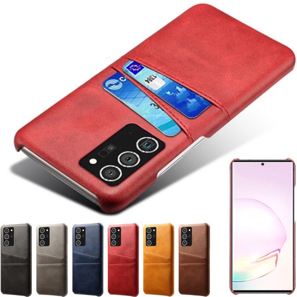 Samsung Galaxy Note20 Ultra coverkort - Rød Note20 Ultra