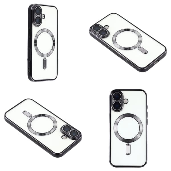 iPhone 17 skal MagSafe Transparent / black Iphone 17