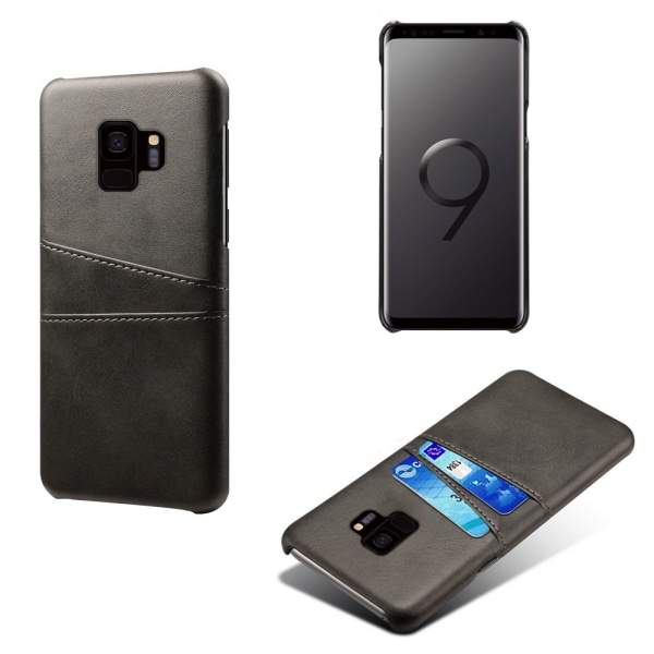 Samsung Galaxy S9 cover mobil cover udskæring til oplader hovedtelefoner - Black
