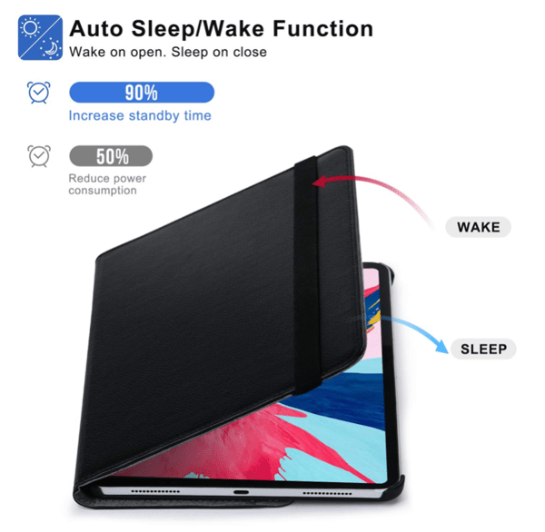 Beskyttelse 360° rotation iPad Pro 12.9 2018/2020 gen 3/4 etui - Cerise iPad Pro 12.9 gen 3/4 2018/2020