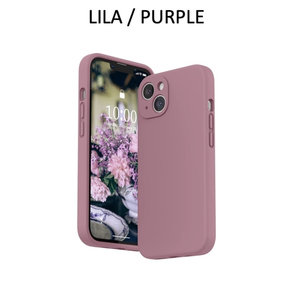 iPhone 13 Pro/ProMax/Mini skal mobilskal fodral TPU - Vælg din: Lila Iphone 13