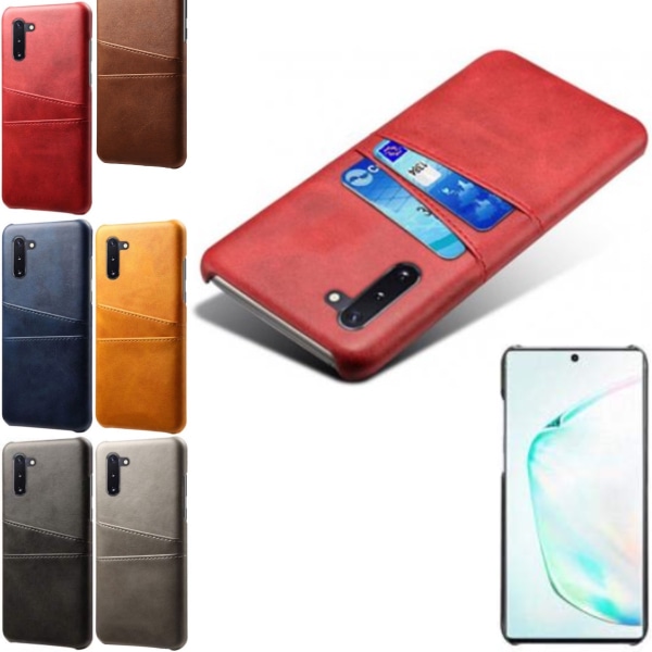 Samsung Galaxy Note 10 skal mobilskal hål åt laddare hörlurar - Röd Note10