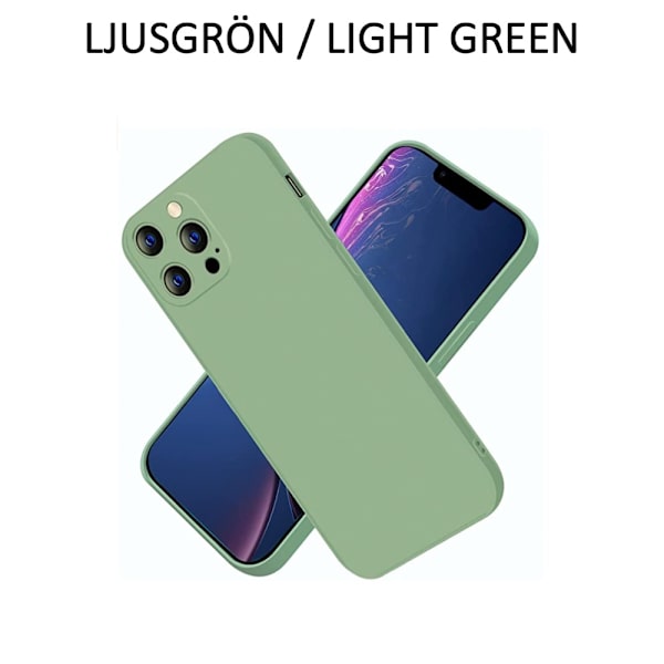 iPhone 14 Pro/ProMax/Plus skal mobilskal fodral TPU - Välj din: Ljus Grön Iphone 14