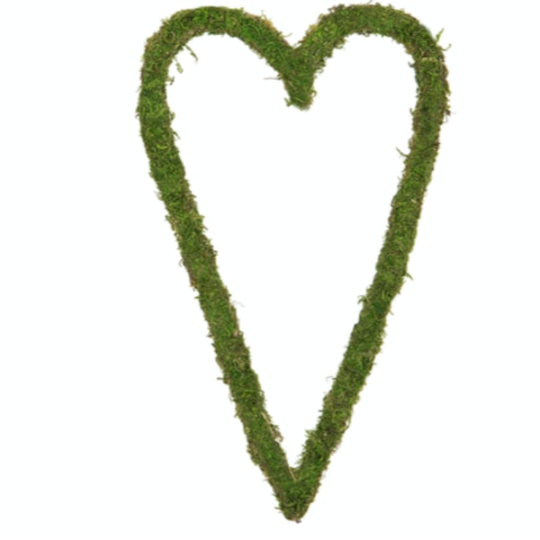 Mosshjärta, dekoration Grön
