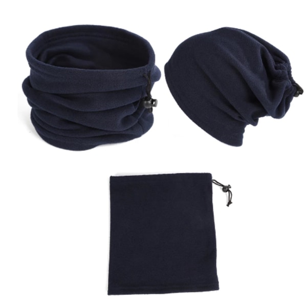 Unisex fleece skimaske halsvarmer bandana tørklæde - VÆLG: BLACK