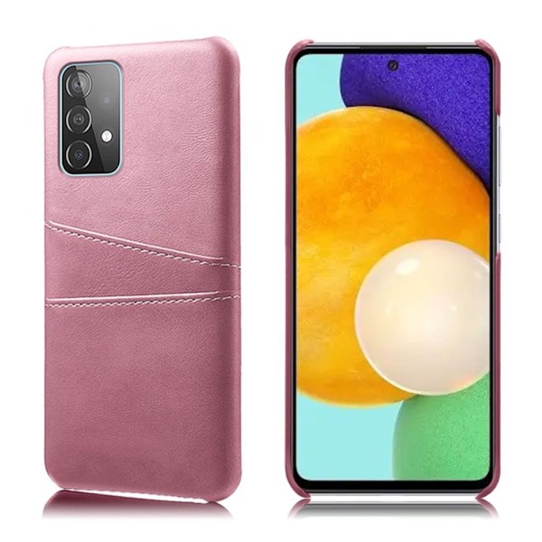 Kortholder Samsung A52/A52s cover mobilcover hul til oplader - Lyserød Samsung Galaxy A52/A52s 5G 4G