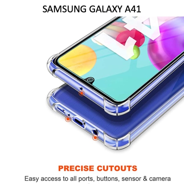 Samsung A21s/A70/A41/A50/A10/J6 kuorillinen matkapuhelinkotelo Army V3 - Transparent A70 Samsung Galaxy