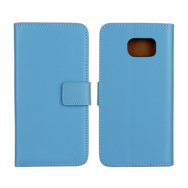Samsung Galaxy Note9/Note8/J6 plånbok skal fodral skydd skinn - Blå Galaxy Note 8