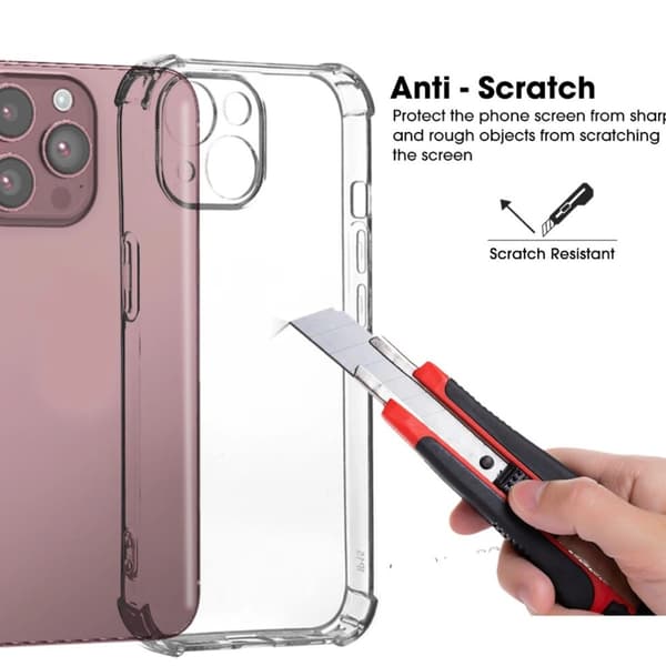 Iphone 15 skal etui Army V3 Transparent Iphone 15