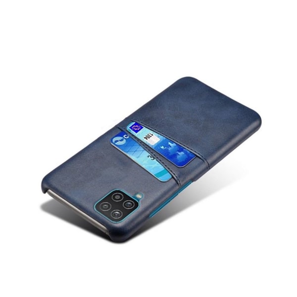 Korthållare Samsung A12 skal mobilskal hål åt laddare hörlurar - Blå Samsung Galaxy A12