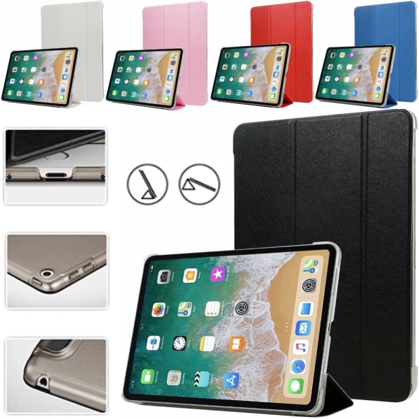 Alle modeller iPad cover cover beskyttelse tri-fold plastik rød - Rød Ipad Mini 3/2/1 (2014/2012)