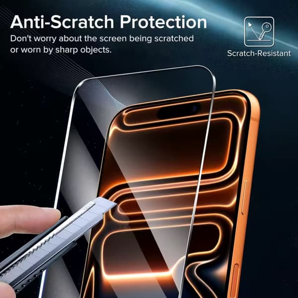 Iphone 17 Pro Max -näytönsuoja karkaistua lasia, premium, 1 kpl Transparent