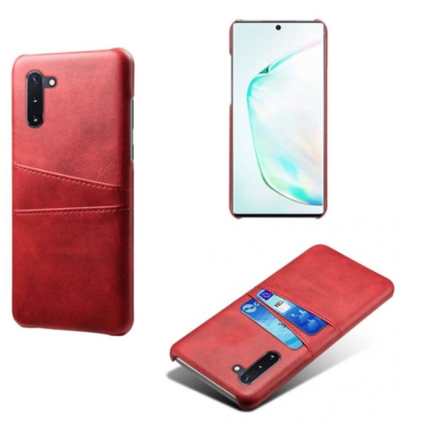 Samsung Galaxy Note 10 kannen matkapuhelimen kannen reikä laturikuulokkeille - Red Note10