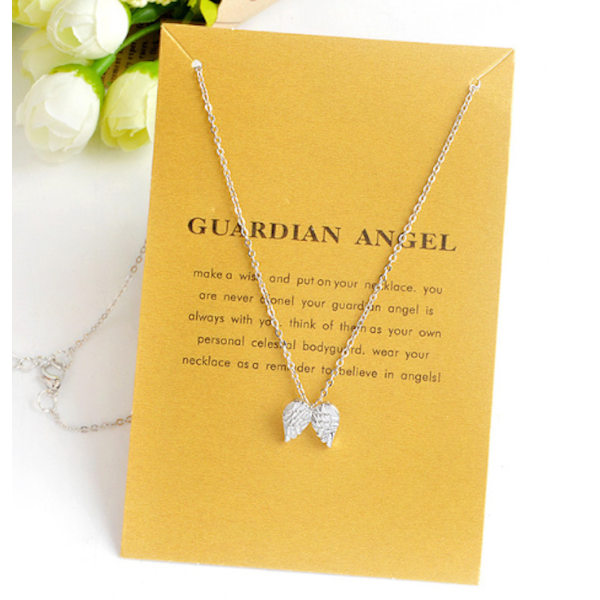 Halsband guardian angle silverfärgat silver