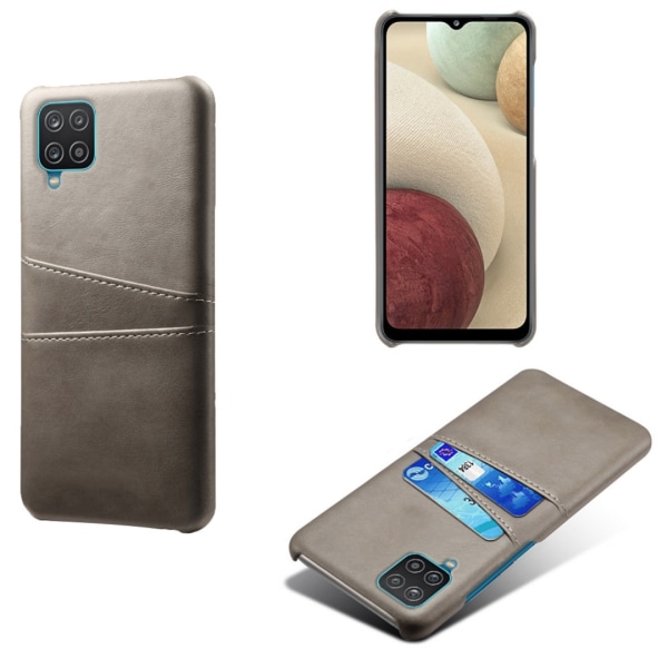 Samsung Galaxy A42 etui cover beskyttelse læder kort vis amex - Brun A42