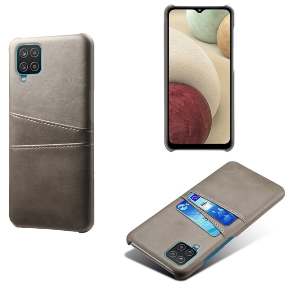 Samsung Galaxy A42 skal fodral skydd skinn kort visa amex - Ljusbrun / beige A42