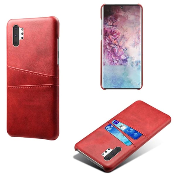 Samsung Note 10 Plus cover - mobilcover med udskæring til oplader og hovedtelefoner Red Samsung Galaxy Note10+