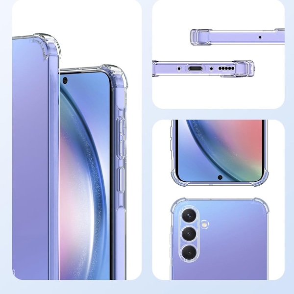 Samsung Galaxy A55 skal etui Army V3 - Transparent Samsung A55 5G
