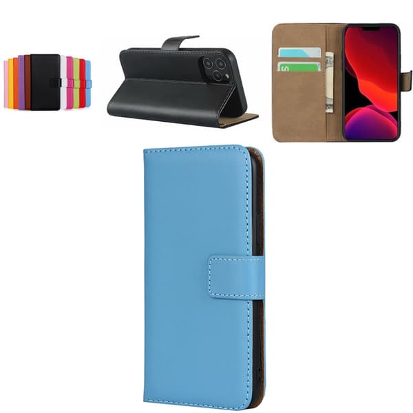 iPhone 13 Pro/ProMax/mini skal pung etui kortholder - Blå Iphone 13 mini