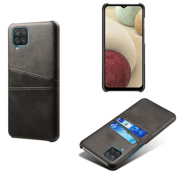 Samsung Galaxy A42 etui cover beskyttelse læder kort vis amex - Blå A42