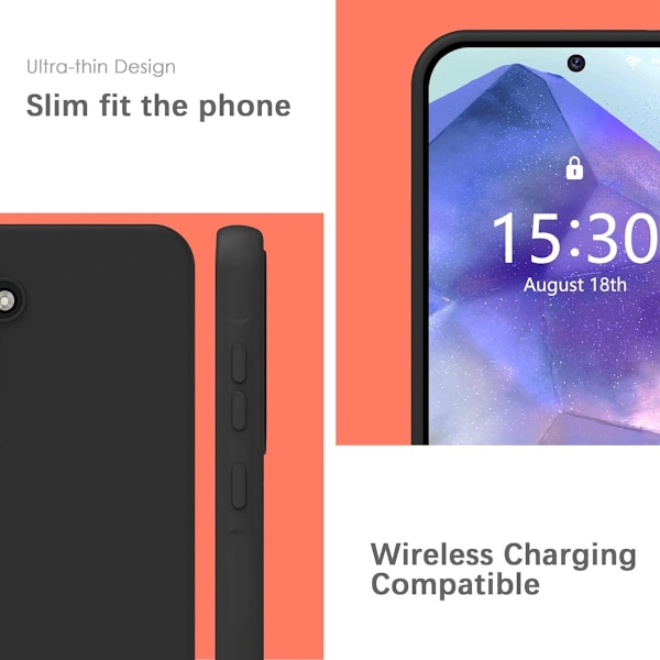 Samsung Galaxy A15/A25/A55/A05s skal mobilskal silikon / TPU - BLÅ Samsung A55