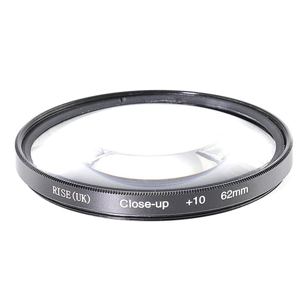 62 mm +10 close up- / makro- / närbildsfilter Svart
