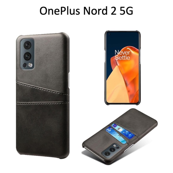 Korthållare OnePlus Nord 2 5G skal fodral hål laddare hörlurar - Svart OnePlus Nord 2 5G