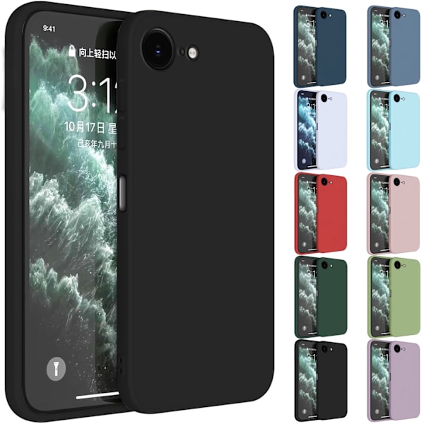 Iphone 16e skal mobilskal silikon / TPU - VÄLJ: MÖRKBLÅ IPHONE 16E