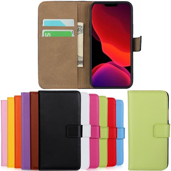iPhone 13 Pro Max plånboksfodral plånbok fodral skal VÄLJ: Orange iPhone 13 Pro Max