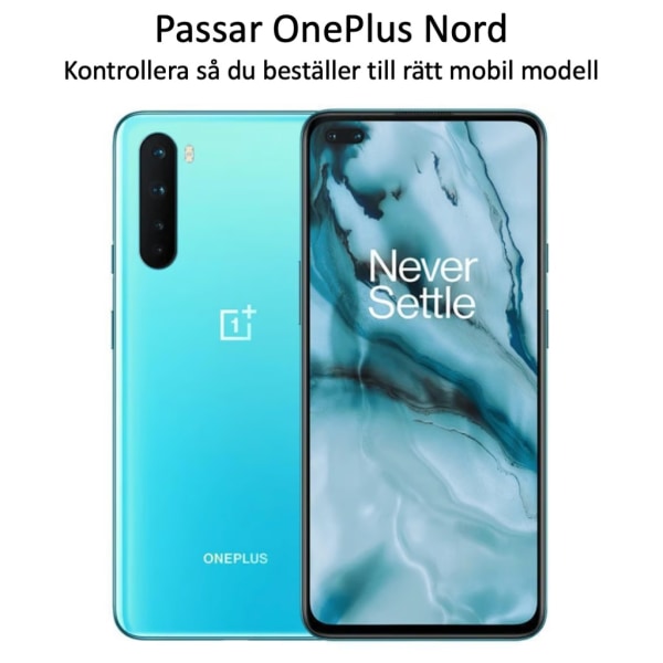 OnePlus NORD näytönsuoja 9H sopii kuoriin, koteloihin ja kuulokkeisiin - Transparent OnePlus Nord