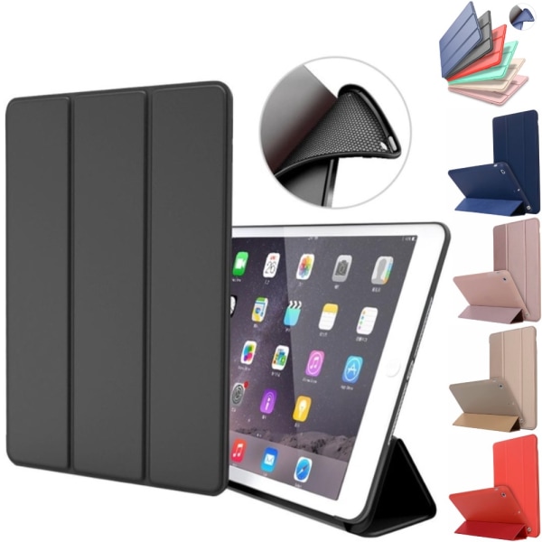 Kaikki mallit iPad kotelo Air / Pro / Mini silikoninen älykäs suojakuori- Musta Ipad Air 1/2 Ipad 9,7 Gen5/Gen6