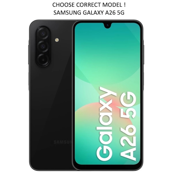 2-Pack Samsung Galaxy A26 Skärmskydd Härdat Glas Premium transparent