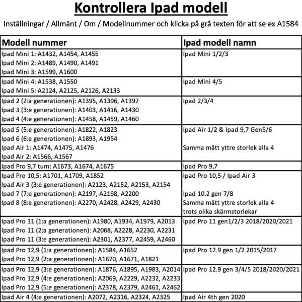 Kop Valj Modell Skal Fodral Ipad Air Pro Mini 1 2 3 4 5 6 7 8 11 Rosa Ipad Pro 12 9 3 4 5 18 21 Fyndiq