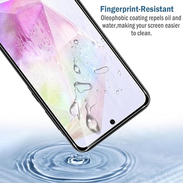 2-pakkia Samsung Galaxy A35 Tempered Glass -näytönsuojia Premium läpinäkyvä