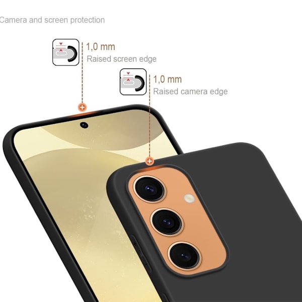 Samsung Galaxy S24 FE skal mobilskal silikon /  TPU - VÄLJ: MÖRK BLÅ Samsung S24 FE