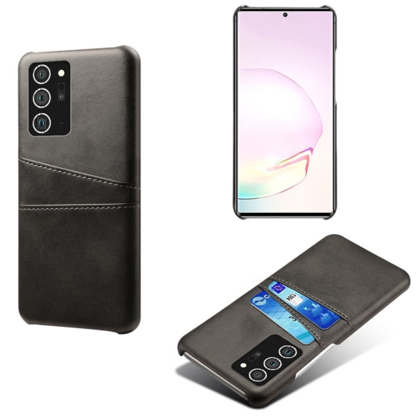Samsung Note20 Ultra Cover Cover -kotelon suojakotelo - luottokortti - Musta Note20 Ultra