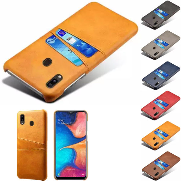 Samsung Galaxy A20e -kotelo korttipaikalla - Punainen A20e