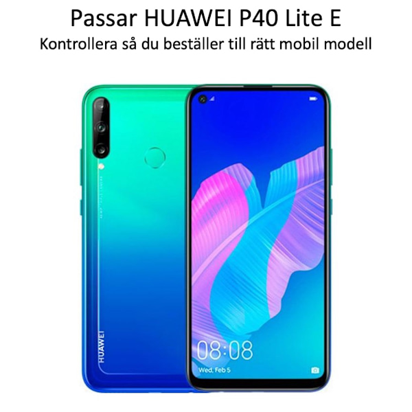 Huawei P40 Lite E skärmskydd 9H passar skal fodral hörlurar - Transparent Huawei P40 LITE E