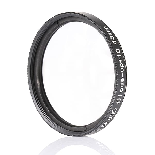 43mm +10 close up- / makro- / närbildsfilter svart