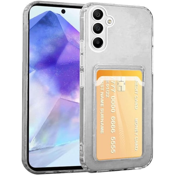 Samsung Galaxy A55 -kotelo korttitteillä - Transparent SAMSUNG A55