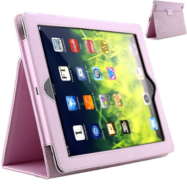 iPad 2/Ipad 3/Ipad 4 fodral - Rosa hel Ipad 2/3/4 från år 2011/2012 Ej Air