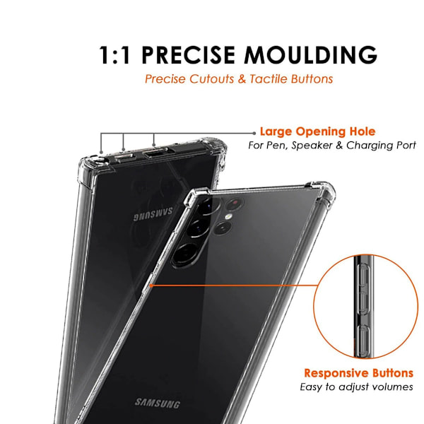 Samsung S23 Ultra kuori Army V3 läpinäkyvä  