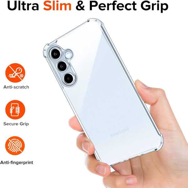Samsung Galaxy A35 skal fodral Army V3 - Transparent Samsung A35