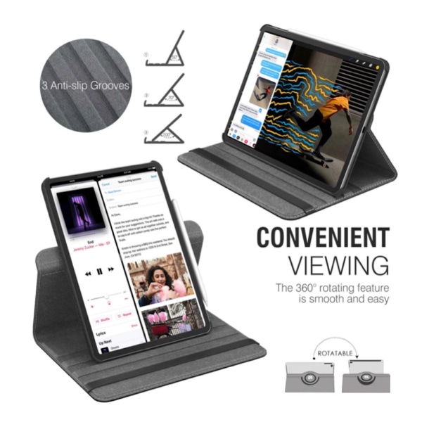 iPad Pro 11 2018/2020/2021/2022 cover skal - Black Black