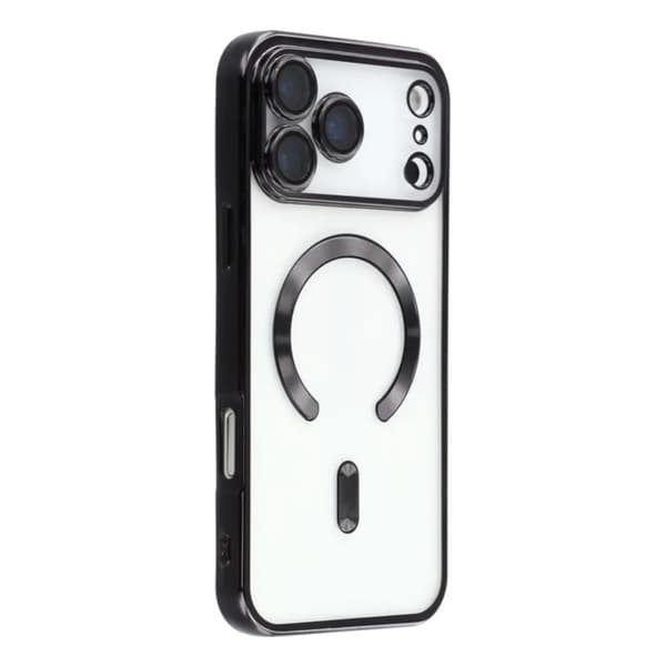 iPhone 17 Pro Max skal MagSafe Transparent / svart Iphone 17 Pro Max