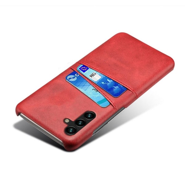 Kortholder Samsung A54 5G cover mobilcover hul til oplader og høretelefoner - Red Samsung Galaxy A54