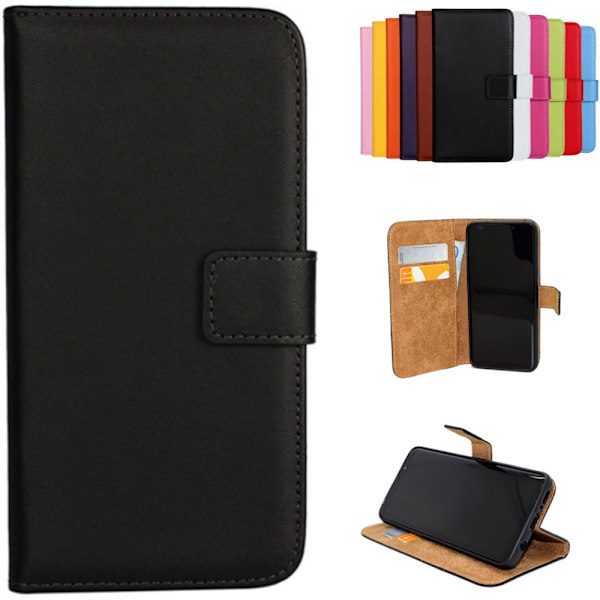 Samsung Galaxy A12/A52/A52s pung pung etui beskyttelse læder PU - Rød A12 4G