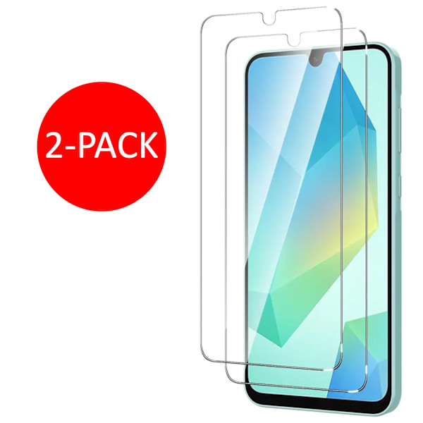 2-pakkia Samsung Galaxy A16 Tempered Glass -näytönsuojia Premium läpinäkyvä